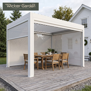 Pérgola Motorizada con Persianas Enrollables Resistentes al Viento para Patio, Villa, Resort, Producción al por Mayor, Personalizada - Product Image 3