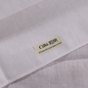 TL008 <span class=keywords><strong>Asciugamani</strong></span> Decorativi in Lino e Cotone Bianco 14"x22" con Orlo a Scala Ricamabile e Stampabile per Matrimoni e Natale - Product Image 3