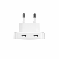 Chargeur de voyage pliable fin double PD 35W, certification CE, compatible avec les protocoles de charge rapide PD3.0 de plusieurs marques