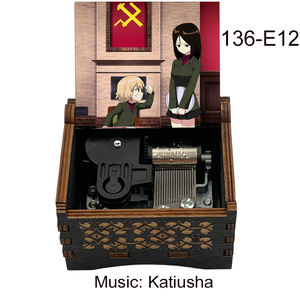 Caja Musical <span class=keywords><strong>de</strong></span> Madera Katyusha con Mecanismo <span class=keywords><strong>de</strong></span> Cuerda, <span class=keywords><strong>Canción</strong></span> Folclórica Rusa para Familiares, Amigos, Recuerdo <span class=keywords><strong>de</strong></span> Fiesta <span class=keywords><strong>de</strong></span> Navidad, Regalo para Niños - Product Image 5