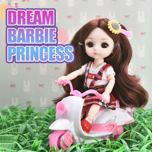 Belle Balle Mini Camarades Poupées Articulées Avec Les Motos et Accessoires Princesse Poupée Ensemble Pour Les Enfants - Product Image 1