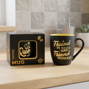 Golden print ceramic mug multicolor - Product Image 2