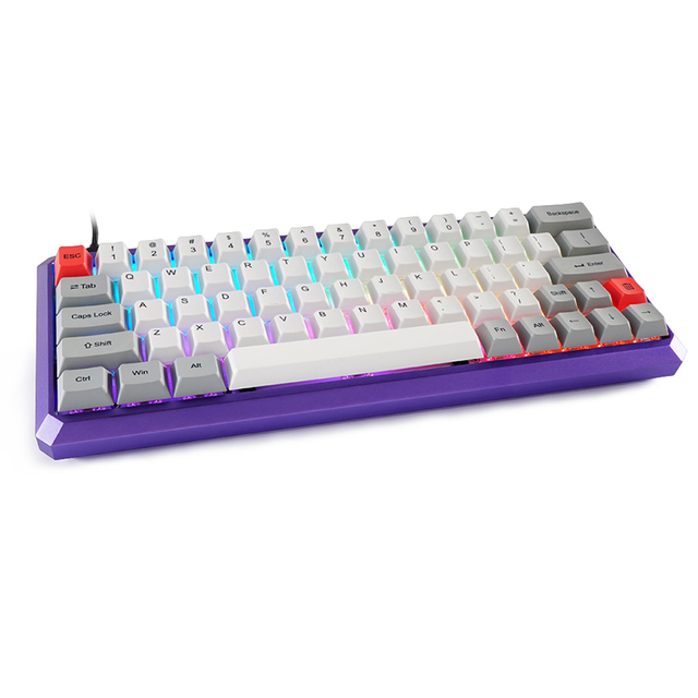 Factory Hot Sales Rgb Led Keyboard Rgb Backlight Keyboard Gk 64s Mechanical Keyboard