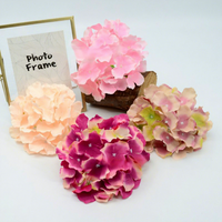 27 têtes de fleurs d'hortensia artificielles pour la décoration murale de mariage et de fête