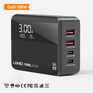 <span class=keywords><strong>Chargeur</strong></span> de bureau LDNIO A4809C GaN 100W PD Super Charge rapide - Product Image 1