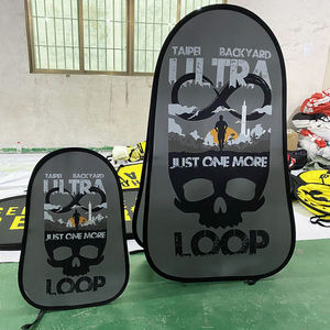 Soporte publicitario de exhibición de sándwich emergente plegable Pop up a <span class=keywords><strong>Curvo</strong></span> Frame <span class=keywords><strong>Banner</strong></span> Banners - Product Image 1