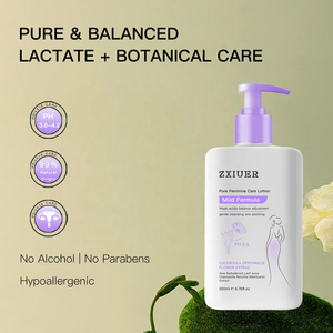 Zxiuer 200 मिलीलीटर शाकाहारी क्रूरता-मुक्त ph-संतुलित हाइपोएलर्जेनिक एलो स्त्री फोमिंग वॉश संवेदनशील त्वचा एंटीबैक्टीरियल ओम/गंध - Product Image 2