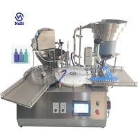 Petite bouteille rotative de bureau automatique 15ml petite bouteille 100ml compte-gouttes de pulvérisation d'huile essentielle machine de remplissage et de bouchage étiqueteuse