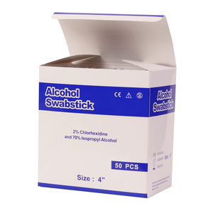 Éponge pré-nettoyante médicale, écouvillon CHG, bâtonnet d'alcool pour préparation cutanée, qualité supérieure, paquet de 50 individuels - Product Image 2