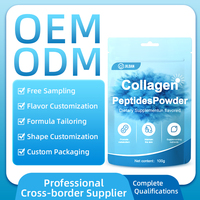 Poudre de peptides de collagène hydrolysé en sachets légers, sans odeur, complément beauté, favorise le métabolisme corporel, soutient la peau et les ongles