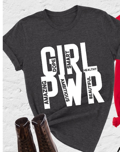 T-shirt Girl Power da donna, casual, girocollo, 100% cotone, camicia femminista, vestibilità regolare, stampa con lettere, per tutte le stagioni - Product Image 3