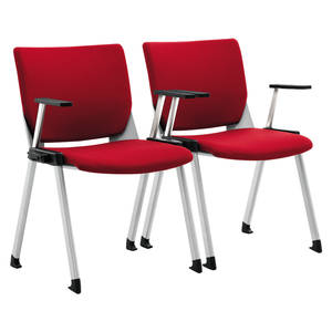 Silla <span class=keywords><strong>de</strong></span> <span class=keywords><strong>Oficina</strong></span> Cómoda y Duradera <span class=keywords><strong>de</strong></span> Malla y Tela <span class=keywords><strong>para</strong></span> Reuniones y Capacitación, con <span class=keywords><strong>Brazos</strong></span> Ajustables, Función Giratoria y Apilable <span class=keywords><strong>para</strong></span> Sala <span class=keywords><strong>de</strong></span> Reuniones - Product Image 1