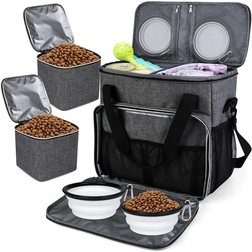 Large Capacity Dog Travel Bags All Pet Outside Travel Bag Durable Cooler Shoulder Storage Bag
