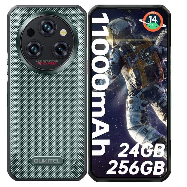 Hot Sale Oukitel Wp35S 4g Smartphone 11000mah 6.56 Inch Ips Display Helio G85 6gb+ 256gb Support Nfc 60Hz Octa Core Rugged Phone