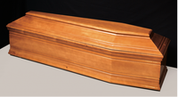 Accesorios Funerarios Estilo Italiano, Ataúd para Adultos de Madera de Paulownia Sólida, Interior de Terciopelo con Forro de Satén