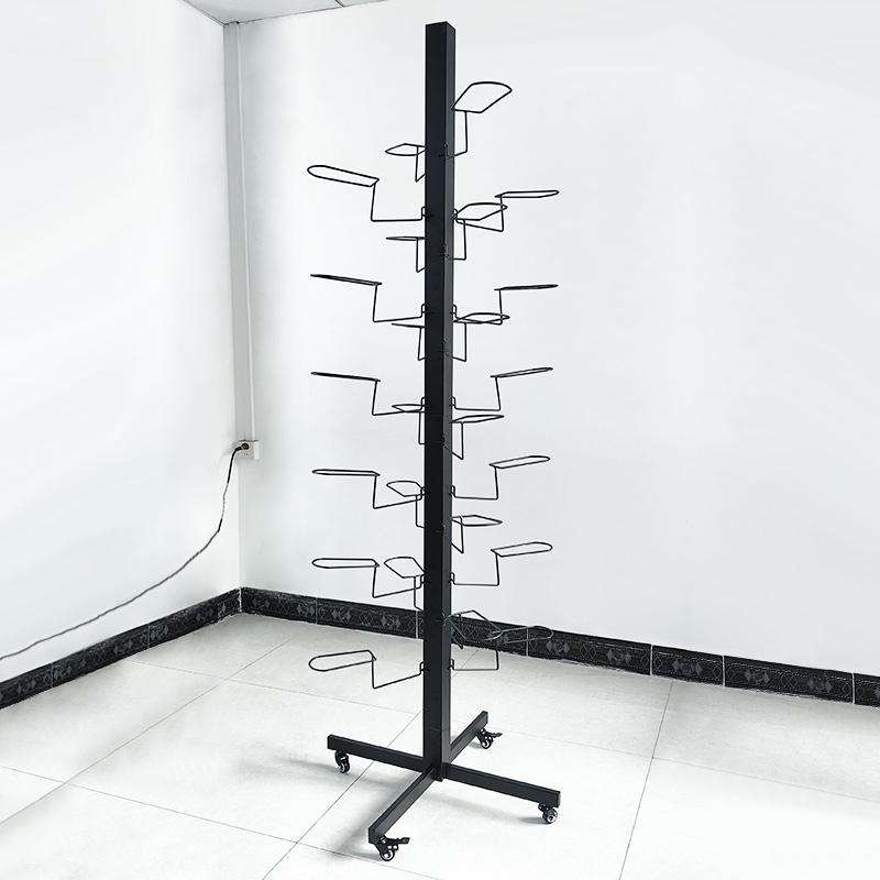 Customized Cap Display Rack Rotating Hat Display Stand Retail Store ...