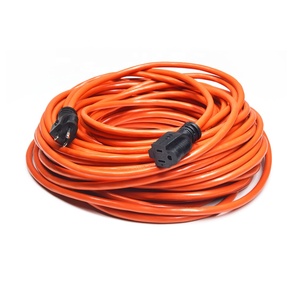Cable de Alimentación Naranja de 16/3 100 pies, Certificado CETL CUL, Extensión Eléctrica para Exteriores de 125V, Resistente al Agua, 1 Tomacorriente, 13A - Product Image 1