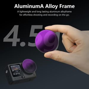 Filtros de Difusión Negros 1/4, Recubrimientos de Doble Capa, Protector de Lente, Accesorios para Cámara para DJI Action 6 - Product Image 6