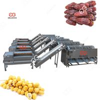Hoge Kwaliteit Droge Dadels Fruit Borstel Wassen Snijmachine Complete Data Verwerkingslijn Machine 2500Kg Per Uur