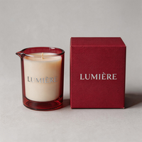 Pot à bougie en verre soufflé à la main, givré, avec bec verseur, pour bougies de massage, 8oz, 12oz, 16oz, pour fabrication de bougies, pour boîte de luxe SPA