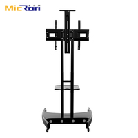 AVA1500 Soporte de TV LCD de 32 a 75 Pulgadas con Altura Ajustable, Carro de TV de Acero de Súper Calidad, Soportes para TV