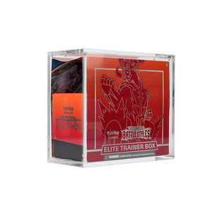 Factory Direct Custom Clear Acrylic Pokemoned Etb <b>Display</b> <b>Case</b> With Magnetic Lid - Product Image 1