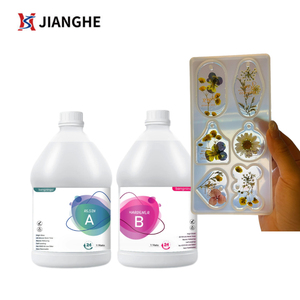 Kit de Resina Epoxi Líquida AB Transparente de Alta Calidad JiangHe de 1 Galón (Relación 1:1) para Manualidades y Arte DIY - Product Image 1