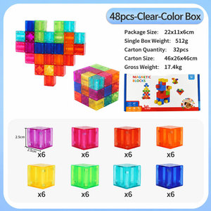 Blocs de construction géométriques magnétiques pour tout-petits, jouets sensoriels Montessori pour enfants, cadeaux pour filles et garçons de 1 à 3, 4, <span class=keywords><strong>5</strong></span>, 6 <span class=keywords><strong>ans</strong></span> - Product Image 5