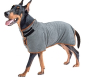 Serviette de bain pour animaux de compagnie Absorption d'eau Peignoir Chien Chat Nettoyage Wrap Serviette de bain