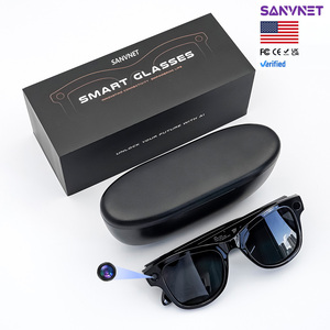 US Stock GS5 Smart AI <b>Glasses</b> With Camera 8MP ChatGPT Translation Video Recording Sunglasses 3600mAh Charging <b>Case</b> 2026 Music Pl - Product Image 1