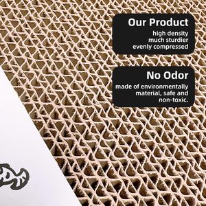 Rascador para Gatos Ecológico de Papel con Ratón de Peluche, Juguetes Interactivos, Tabla de Rascar para Mascotas - Product Image 4