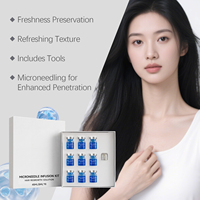 Set Serum Kulit Kepala dengan Kafein, Ginseng & Peptida Tembaga, Melembapkan dengan Lembut, Menyegarkan Tidak Berminyak untuk Rambut Halus