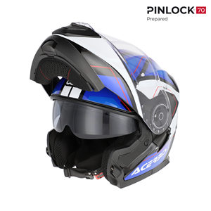 Casco Modulare Bitter Bianco Pronto per Pinlock da Moto - Product Image 1