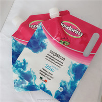 250ml 350ml 500ml emballage en plastique clair debout liquide jus de fruits boisson bec presseur avec bec pochette sacs
