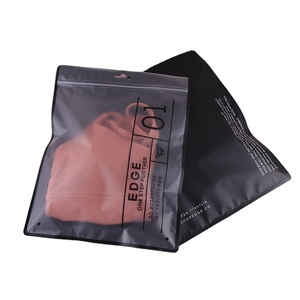 Recycled Clothing Packaging Clear Plastic Resealable Bag Packing Zipped Package For Cloth zip lock bags with hole
