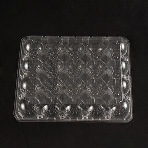 Cartón de Huevos de Plástico Transparente, Caja/Bandeja para Huevos de PET de 20 Celdas, Embalaje de Blíster Desechable para Uso en Supermercados y Fines Industriales - Product Image 1