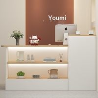 Nouveau style Wabi-Sabi, comptoir de réception moderne pour maisons d'hôtes, restaurants, magasins de vêtements, caisse, table de bar, luxe léger