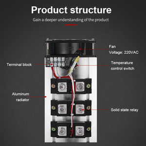 YHKJ Industrial Grade Solid State Relay Kit Three-phase Thyristor Module DC Control AC H3200ZE/H3150 - Product Image 4