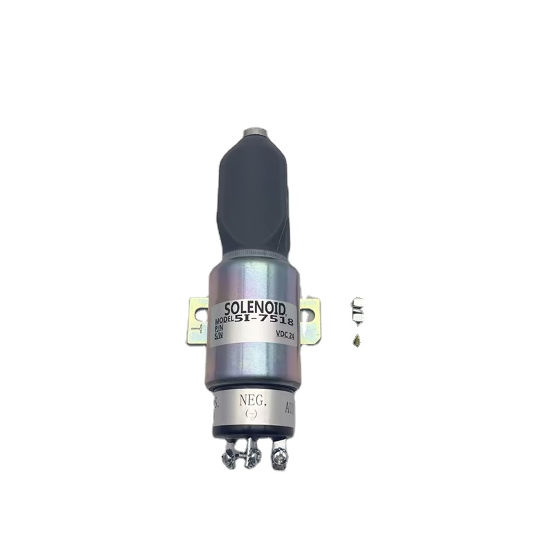 24V Shutoff Solenoid 5I-7518 5I7518 Compatible for Caterpillar Track Excavator 311 312 320 320L Replacement