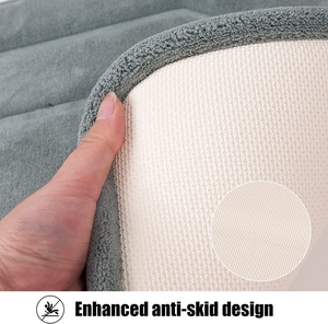 Cf Sợi Nhỏ Polyester Bộ Nhớ Bọt Phòng Tắm Mat Thảm Đặt Nước Thấm Chống Trượt Absorbente banheiros Tắm Mat Không Trượt - Product Image 2