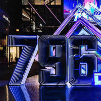 Lettres lumineuses LED 3D colorées sur mesure, panneaux publicitaires extérieurs sur pied, garantie 1 an, Abyss Mall