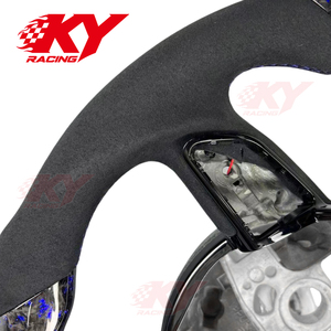 Racing Custom LED RPM Carbon Fiber Steering Wheel for Audi RS3 RS4 RS5 RS6 RS7 A1 <b>A3</b> A4 A5 A6 A7 S3 S4 S5 S6 S7 S8 SQ5 - Product Image 2