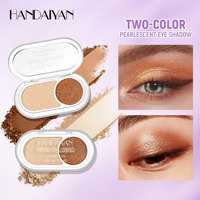 Palette de fards à paupières deux couleurs HANDAIYAN H2065 – Vente en gros, étanche, marque privée, maquillage pour les yeux, offre en vrac