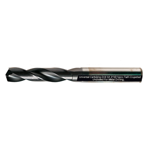 Broca universal de carburo 3xD con recubrimiento Nano TiAlN sin perforar para taladrar metal - Product Image 2
