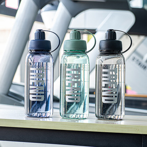 Gym ad <span class=keywords><strong>alta</strong></span> capacità Gym Fitness bottiglie di acqua di plastica all'ingrosso Logo personalizzato sport bottiglie di acqua motivazionali con il tempo - Product Image 2