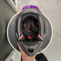 Casco Integral Nuevo de Fábrica con Certificado DOT, Doble Visor, Alerón Grande, Material ABS, Alerón Electrochapado, Casco de Motocicleta