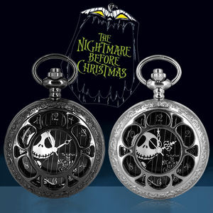 BOSHIYA özel insan iskeleti tasarım bronz Hip-hop cadılar bayramı kişiselleştirilmiş tarzı madalyon kuvars cep saati - Product Image 5