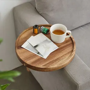 沙发臂托盘桌夹沙发臂桌宽沙发木制边桌小吃小喝空间