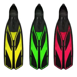 Underwater Scuba Free Diving Long Fins Professional Silicone Flippers Snorkeling Diving Equipment Fins Adult Rubber Flippers