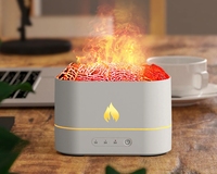 Machine électrique d'humidificateur de parfum d'air Volcano Blast Flame Lava Crack Little Portable Desk Essential Oil Aroma Diffuser